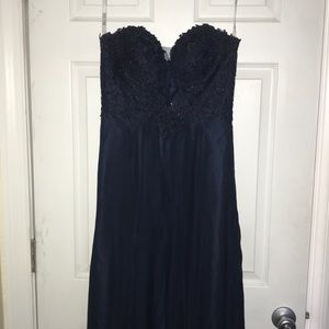 Navy Blue Prom Dress